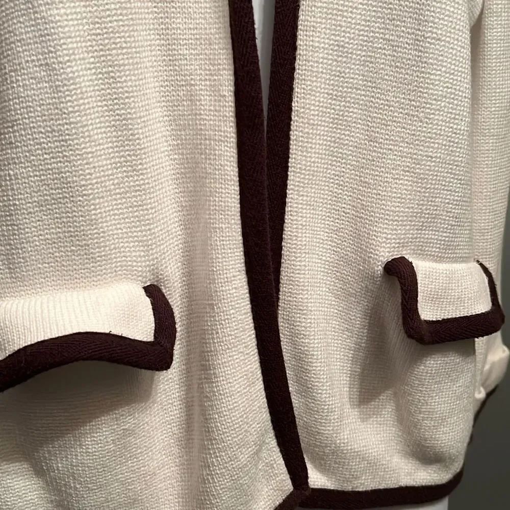 Talbots Open Front Cotton Cardigan Size M - Picture 4 of 8